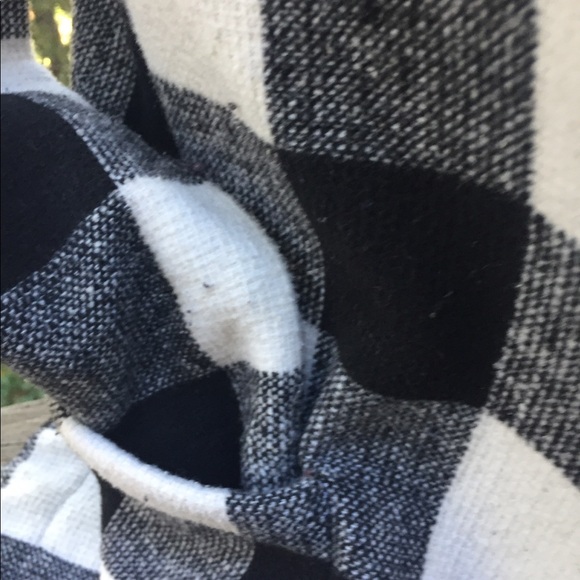 Vintage oversize black and cream wool blend blazerHP24 - Picture 3 of 6